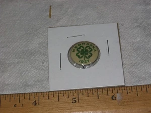 Nebraska 4H 1927 Zelluloid Pinback mit St Louis Button Co Backpaper 3/4" - Bild 1 von 1