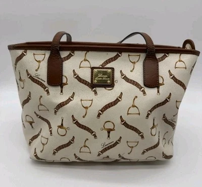 Ralph Lauren Leather Tote Bag - All Over Equestrian Print  - Image 1 of 4