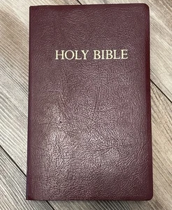 The Holy Bible King James Version Hendrickson Bibles Burgundy ISBN 1598560220  - Picture 1 of 19