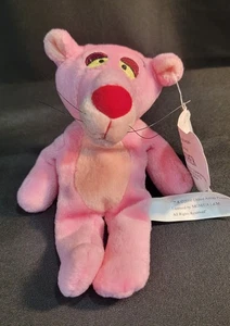 Peluche Pantera Rosa 2000 Pequeño 7" Floppy Peluche Nuevo con Etiquetas Bordado Bolsa de Frijoles - Imagen 1 de 11