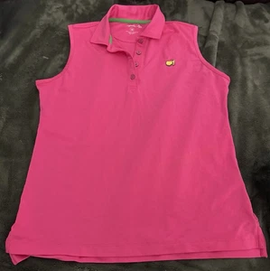 NEU Magnolia Lane Damen M Hot Pink Masters Golf Polo Performance UPF50+ Stretch - Bild 1 von 5