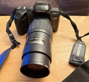 Pentax PZ-70 Camera Panorama With Strap & Pentax 100mm-300mm Lens- No Battery. - Picture 1 of 20