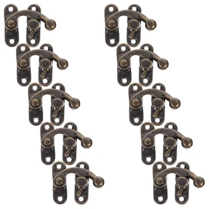 50pcs Jewelry Box Latch: Retro Style Metal Buckle Lock Vintage Style Small Hasp - Picture 1 of 12