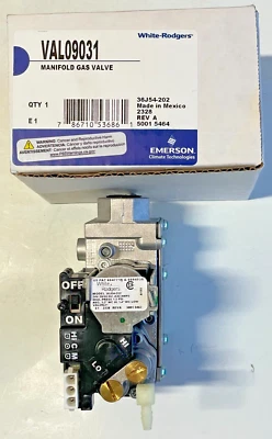NEW Emerson White Rodgers Manifold Gas Valve VAL09031 36J54-202 Genuine OEM