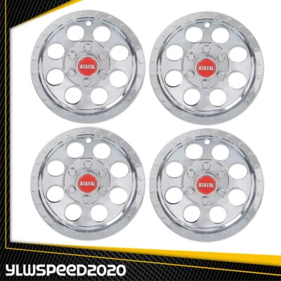 Tapacubos de cubierta de rueda de 10" plateados para carro de golf 4 piezas aptos para EZGO Club Car y Yamaha - Imagen 1 de 4