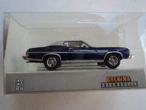 BREKINA 1976 GRAN TORINO DARK BLUE /GRAY HO 1/87 PLASTIC - Picture 1 of 3