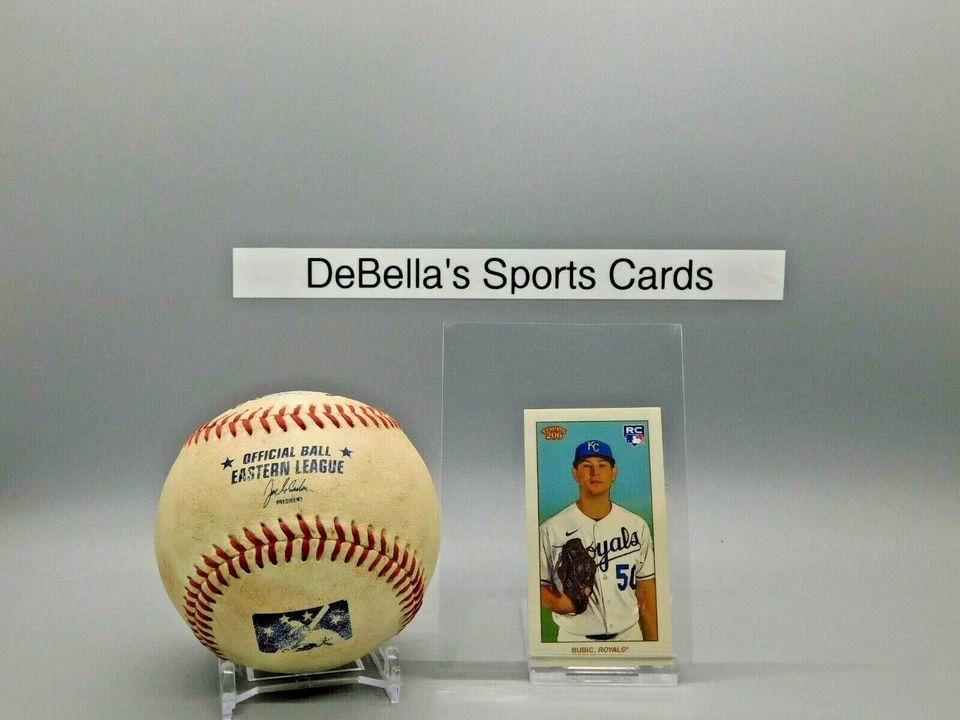 2021 Topps T206 WAVE 1 Kris Bubic Royals RC BASE Back - Image 1 of 2