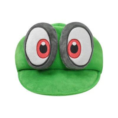 Super Mario Bros Mario Cappy Hat Soft Plush Toys Birthday Xmas Kids Gifts Green - Image 1 of 4