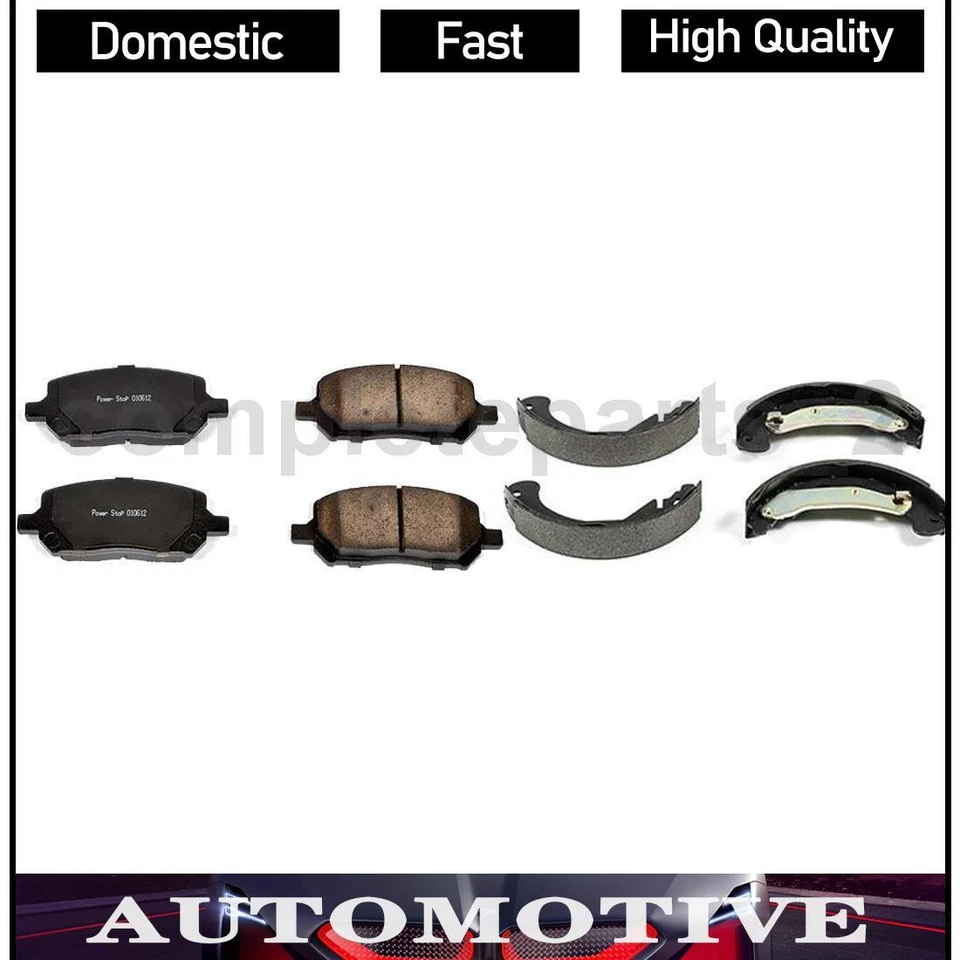 2 前后制动垫套装鼓刹车鞋适合庞蒂亚克 Pursuit 2.2L — 第 1/3 张图片