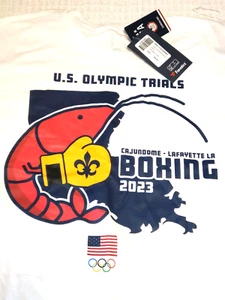 Fanatics White 2023 Team USA Olympic Trials Boxing Tee Shirt Mens Size L - Picture 1 of 6