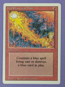 MTG Magic The Gathering: Revised Edition (3ED): Red Elemental Blast Common - NM - Picture 1 of 10