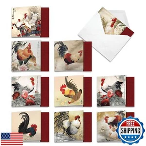 The Best Card Company - 10 Bird Note Cards Blank (4 x 5.12 Inch) - All Occasi - Picture 1 of 5