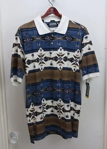 Roughrider by Circle T Mens Pullover Shirt M Southwestern Cotton Made in USA NWT - Picture 1 of 12