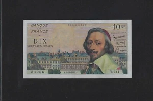 France 10 Nouveaux Francs 1962 P-142 XF-AU - Picture 1 of 2