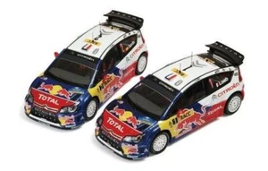 1/43 IXO RAM397 Citroen C4 WRC 2009 Catalunya #1 Loeb & #2 Sordo - L/E 2 Car Set - Picture 1 of 9