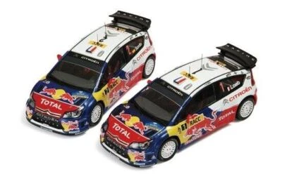1/43 IXO RAM397 Citroen C4 WRC 2009 Catalunya #1 Loeb & #2 Sordo - L/E 2 Car Set - Image 1 of 4