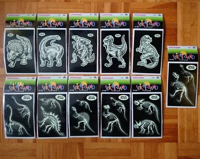 Stickersammlung 11x Stickeralbum Sticker Vintage 90er Jahre Glow In the Dark  - Bild 1 von 2