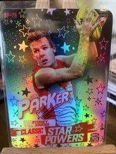 2022 AFL TEAM COACH CARD STARPOWERS-LUKE PARKER-SYDNEY SWANS