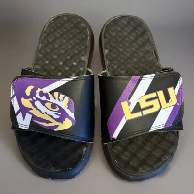 Sandalias chanclas LSU Tigers ISlides niños jóvenes talla 3 Foto 1 de 3