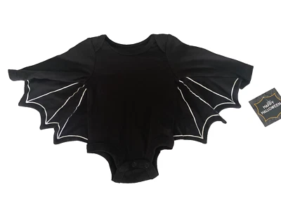Bebé Unisex Halloween Murciélago Body Disfraz 3/6 M Nuevo Foto 1 de 4