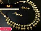 Neueste indische Mode Kundan Perle Halskette Ohrring Set Bollywood Schmuck ES