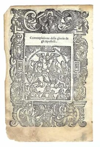 Stampa Contemplazione della gloria degli apostoli A. Da Castello 1575 - Foto 1 di 2