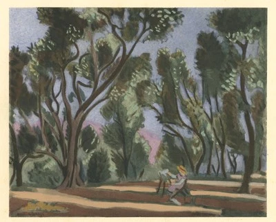 Henri Matisse pochoir "Oliviers" - Imagem 1 de 2