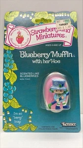 Muffin de arándanos Strawberryland Miniatures vintage con su pastel corto de azada - Imagen 1 de 2
