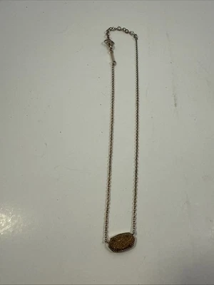 Kendra Scott Rose Gold Druzy Necklace - Image 1 of 4