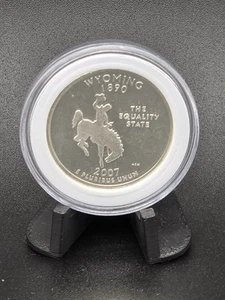 Wyoming 2007-S 90% Silver Proof State Quarter Coin in Capsule - Picture 1 of 3