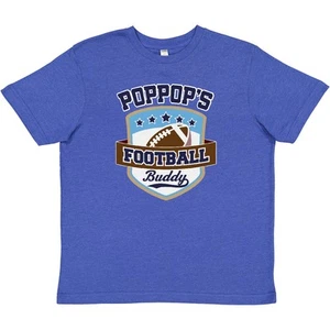 Inktastic PopPop Grandpa Football Buddy Outfit Youth T-Shirt Grandfather Future - Picture 1 of 3
