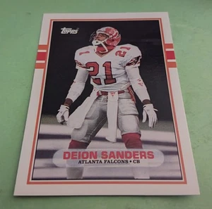 1989 Deion "PRIME TIME" Sanders Topps Traded NFL Football ROOKIE Card #30T MINT - Bild 1 von 1