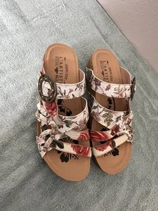 Sandalias de Cuero L'Artiste by Spring Floral Rosa Talla 39 Nuevas - Imagen 1 de 15