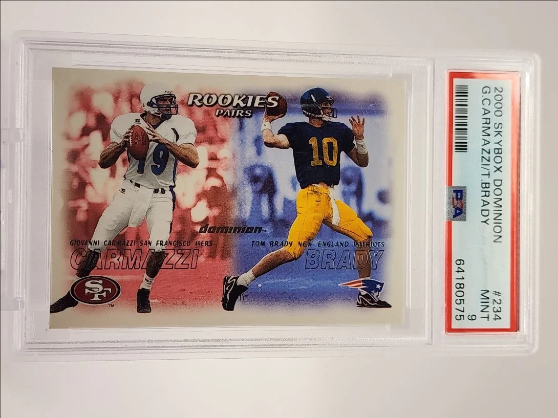 Tom Brady Football Grade 9 Rookie Sports Trading Cards