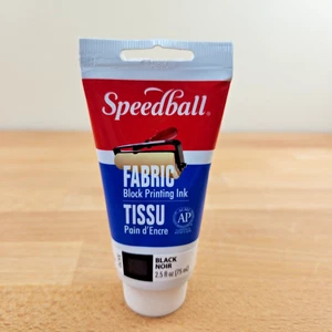 Tinta de impresión en bloque de tela Speedball 2,5 oz-negra - Imagen 1 de 1