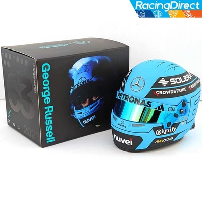 2025 George Russell Mini Helmet - 1:2 Scale Bell F1 Helmet - Model 4100399 - Image 1 of 4