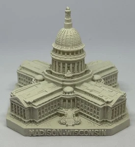 Madison Wisconsin State Capitol Resin Model w/ Original Box 3”x 3” - Picture 1 of 4