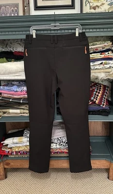 Postropaky Black Snow Ski Pants Sz 10 Regular Waterproof Insulated Fleece Lined - Image 1 of 4