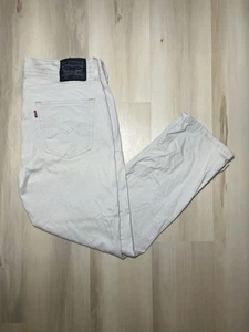 Pantalones de mezclilla Levis 514 para hombre 34X30 beige crema calce ajustado pierna recta negro etiquetado - Imagen 1 de 8