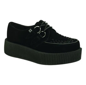 T.U.K.Creeper V7757 Schwarz Action Leder Mondo Low Round - Picture 1 of 60