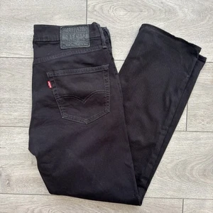 Levi’s 511 Jeans Herren W32 L30 Schwarz Slim Fit Denim Freizeit Twill Straight Leg - Bild 1 von 15