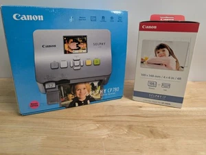NEW Canon CP780 SELPHY Portable Photo Printer - Silver - W/ Photo Paper - Picture 1 of 10