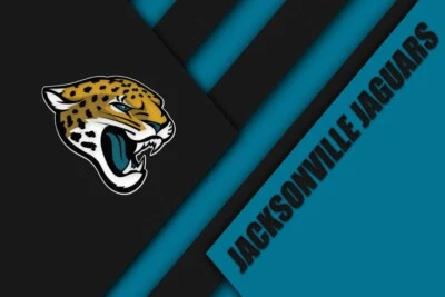 Jacksonville Jaguars NFL Team Football Home Decor Art Print Poster LARGE 36"x24" - Image 1 of 4