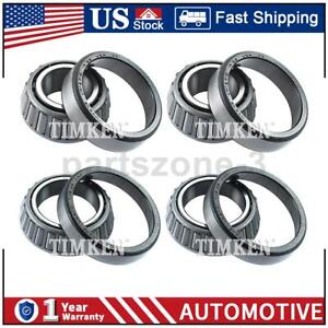 For 1970~1973 Ford Mustang Front Inner Front Outer Wheel Bearing and Race Set