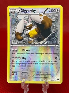 Pokémon TCG Diggersby 112/146 Reverse Holo X&Y Set Base XY Inglese 2014 LP - Foto 1 di 2