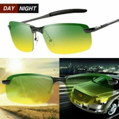 Gafas de sol polarizadas HD de visión diurna y nocturna para hombres mujeres conducción aviador Foto 1 de 4