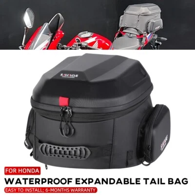 Rear Seat Tail Bag Helmet Bag Backpack For HONDA CB750 Hornet 750 XL750 Transalp - Image 1 of 4