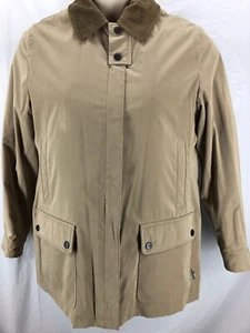 BURBERRY LONDON - TAN, CORDUROY COLLAR, FULL ZIP, NOVA LINED JACKET, Sz L - Picture 1 of 12