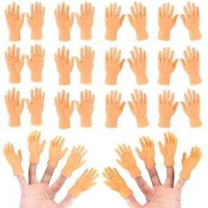 20 Pcs Tiny Hands Finger Puppets Miniature Hands for Prank Gag Performance Party - Picture 1 of 6