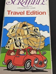 Scrabble Vintage 1987 Crossword Game Pocket Edition Travel Board Open Box - Picture 1 of 8